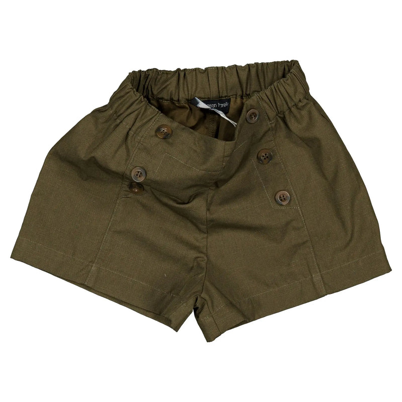 Short Sevres - Lin Vert Olive