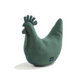 Coussin Poule de Grand-mère Dany Velvet Coton - Rayures Vert
