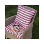 Coussin D’assise pour Jardin - Rayures Rose