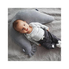 Coussin Poule de Grand-mère Dany Velvet - Gris Foncé