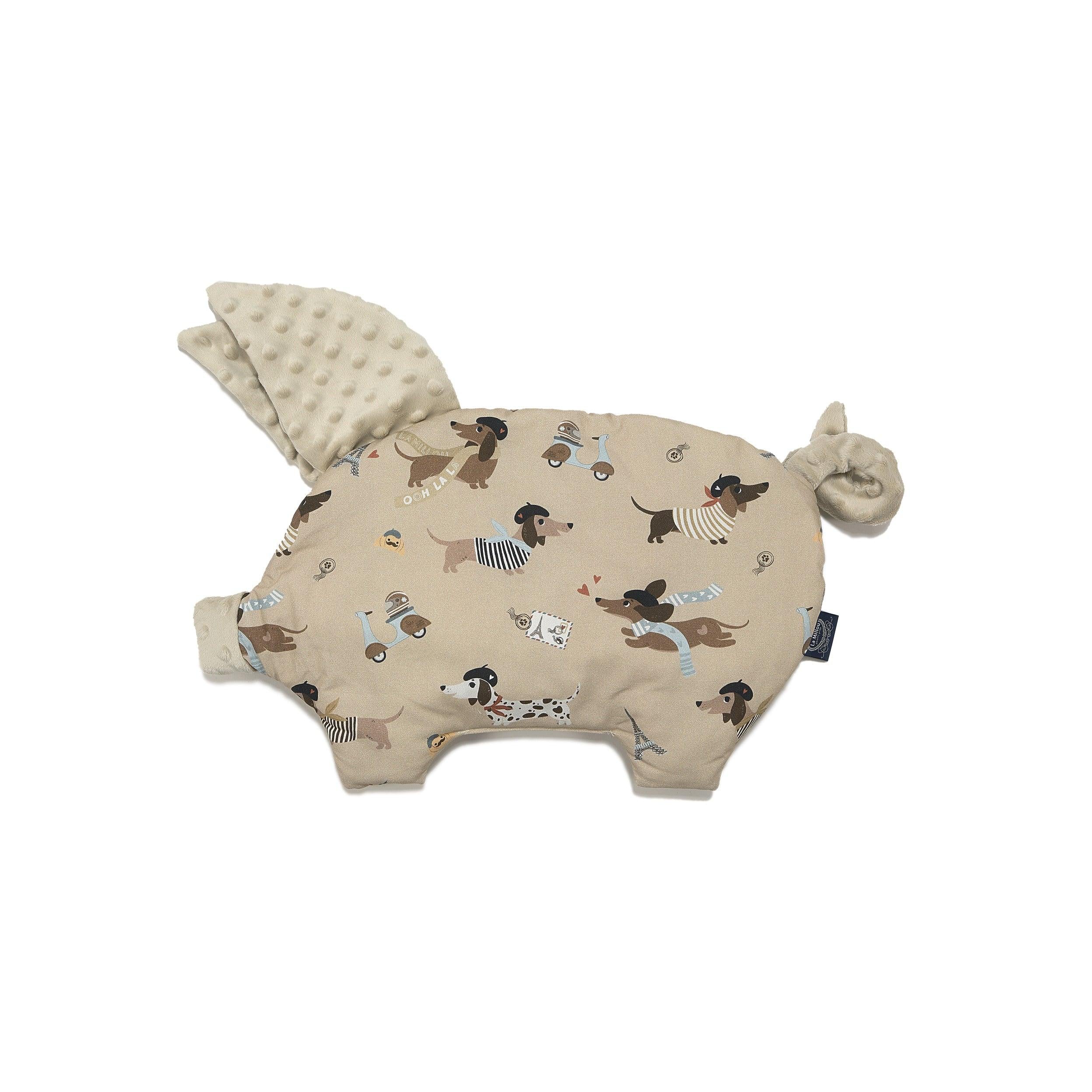 Coussin Sleepy Pig Minky - Pierre The Dog