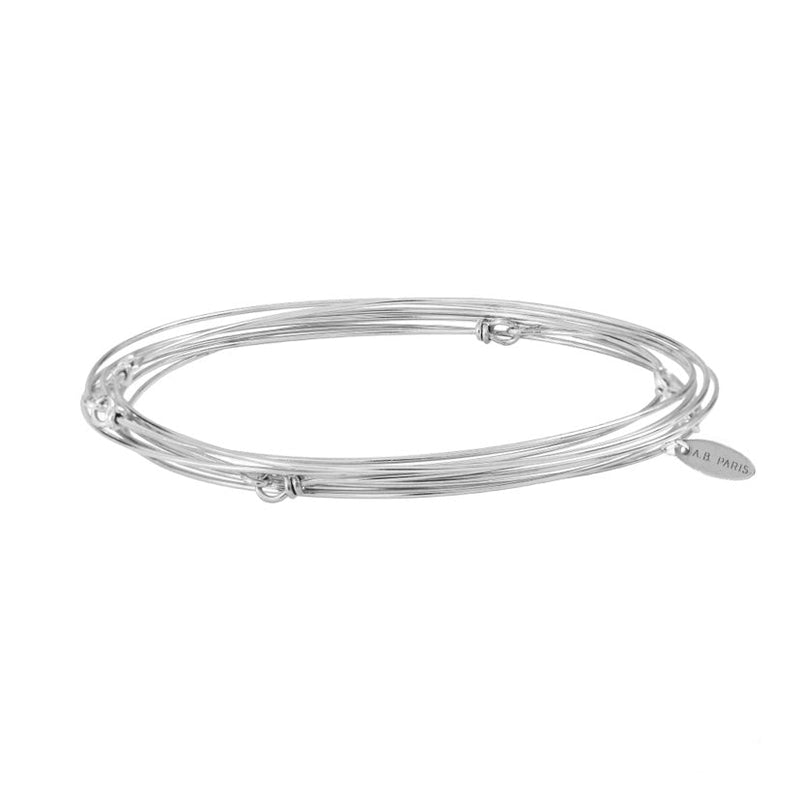 Set of 7 Baila Silver Weekly Bracelet
