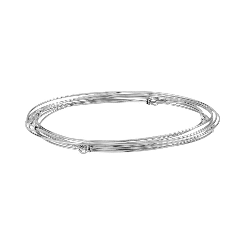 Set of 7 Baila Silver Weekly Bracelet