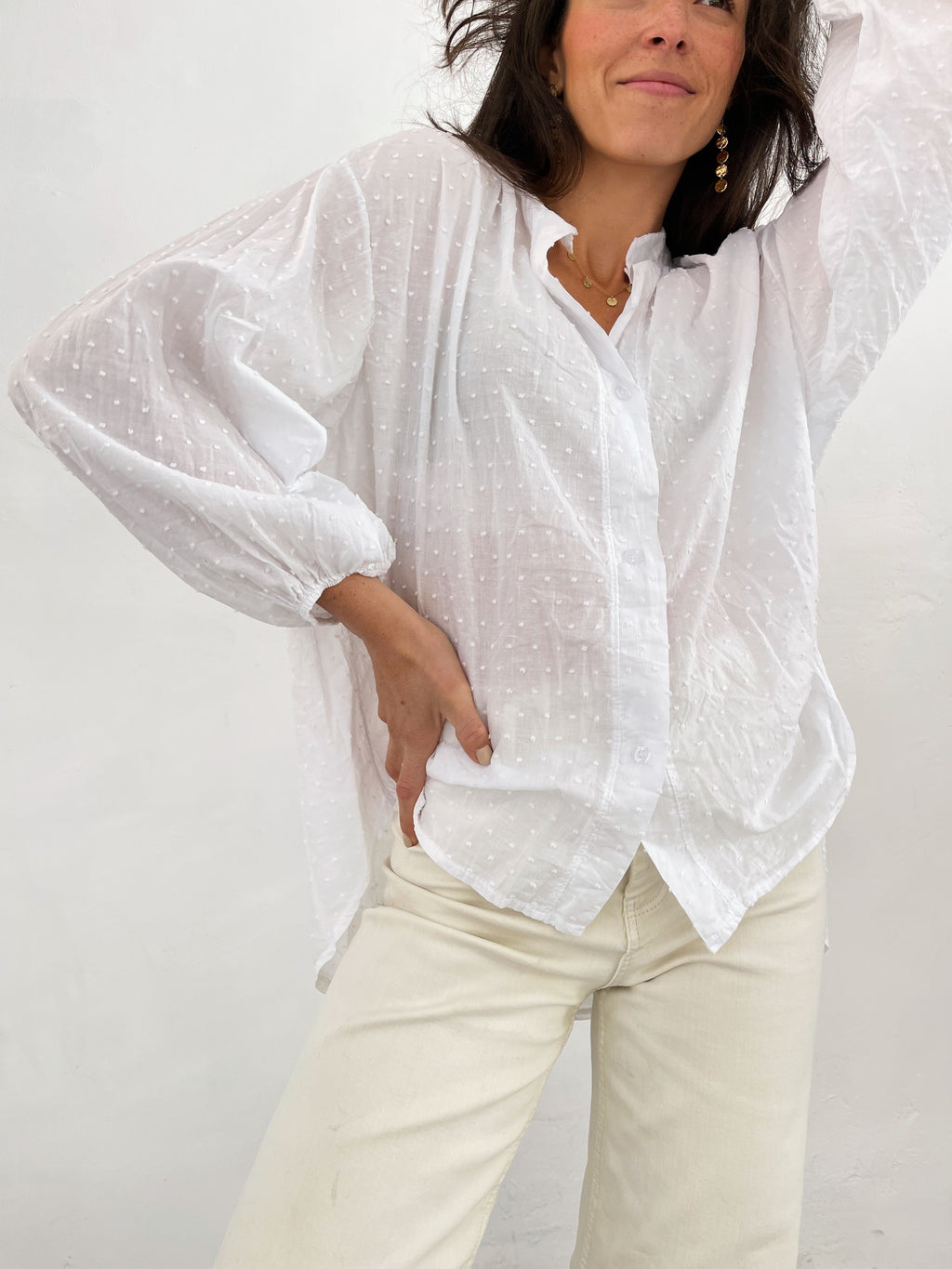 White Julia Blouse