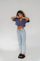 Chemise Blair Cropped - Violet