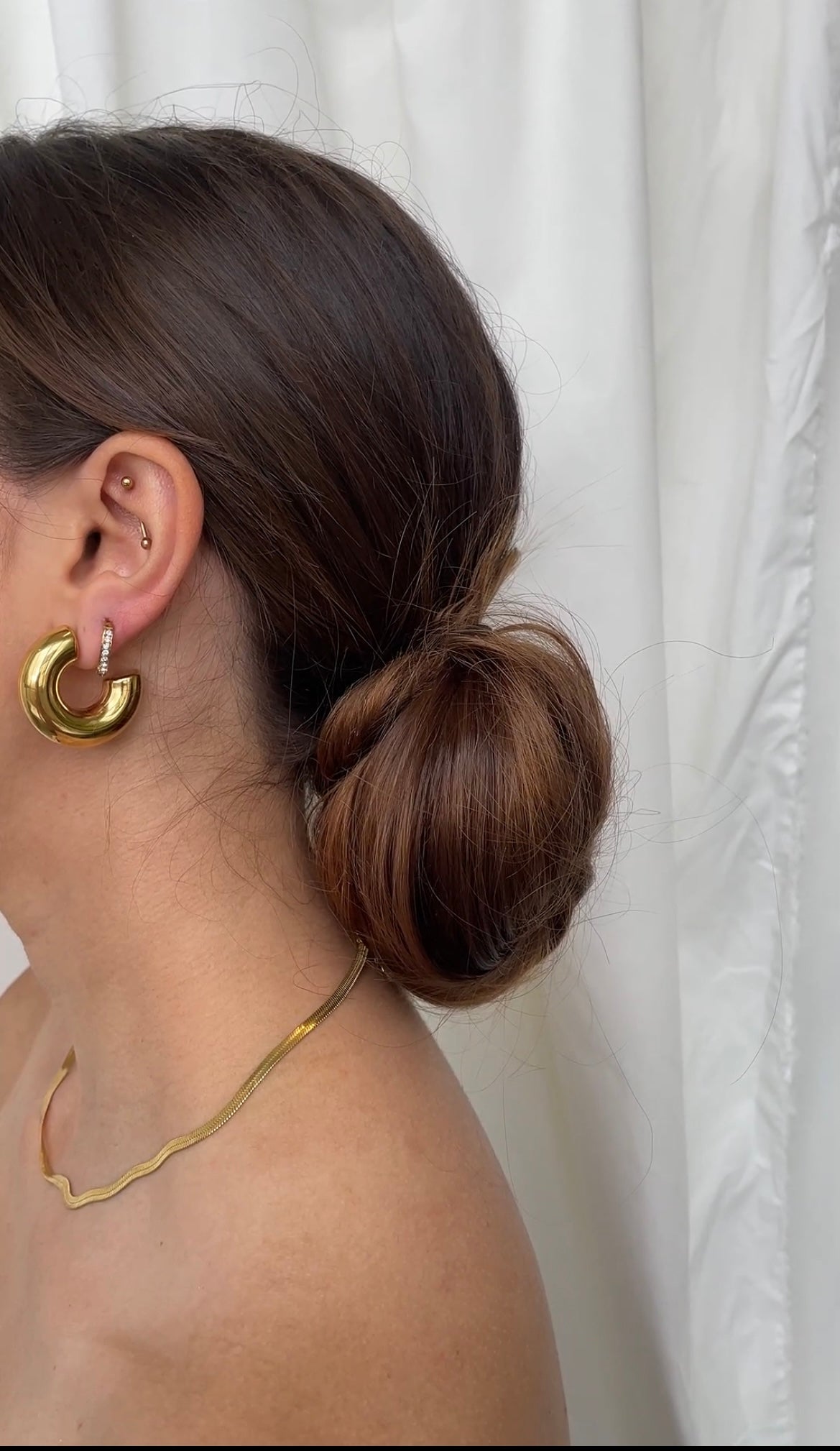 Extra bold hoop earrings