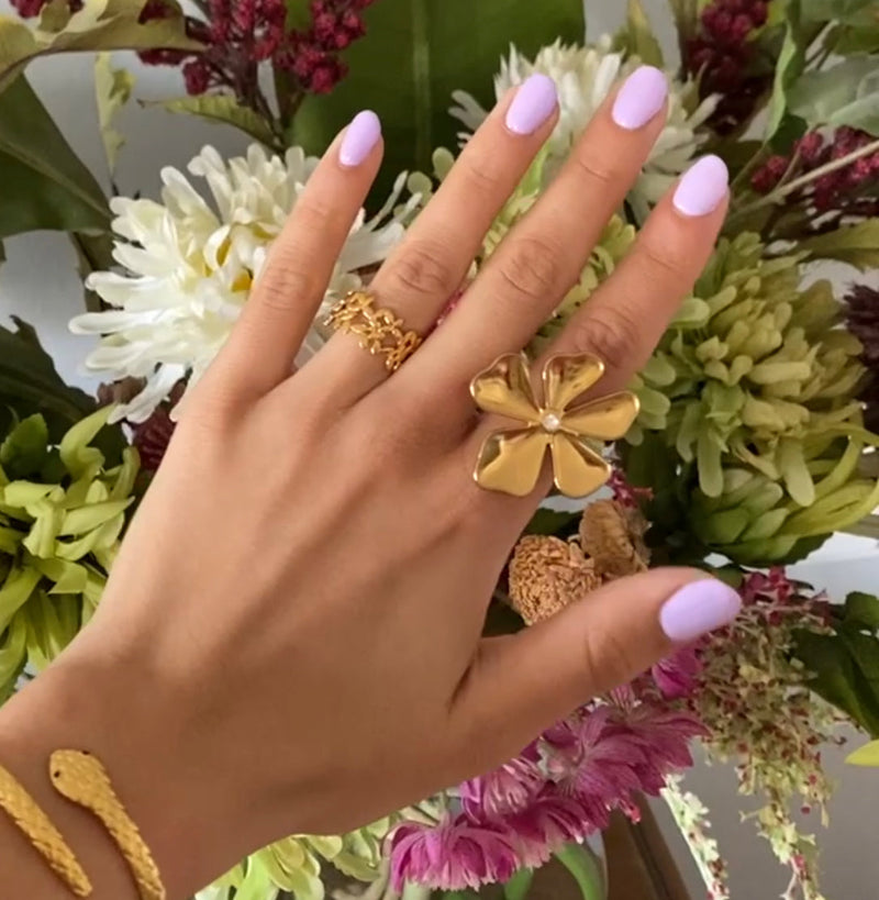 anillo flor