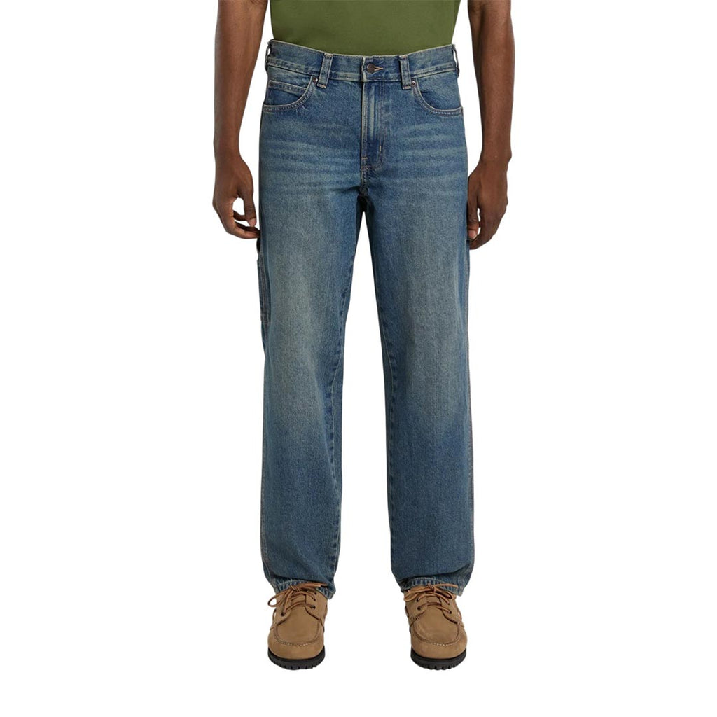 Dickies 993 Regular Tapered Carpenter Jeans (Tinted Blue) - Khaki Tinted Blue