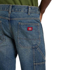 Dickies 993 Regular Tapered Carpenter Jeans (Tinted Blue) - Khaki Tinted Blue