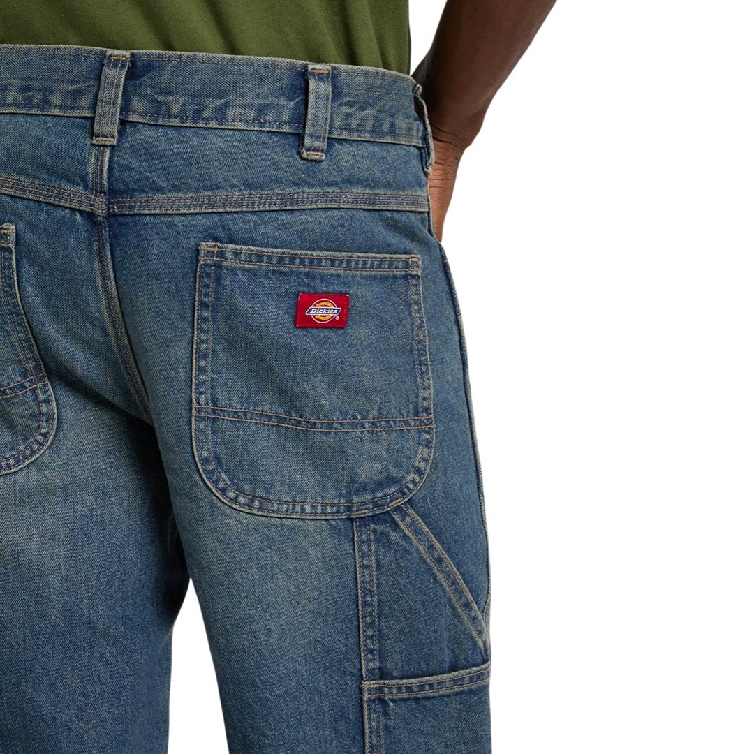 Dickies 993 Regular Tapered Carpenter Jeans (Tinted Blue) - Khaki Tinted Blue