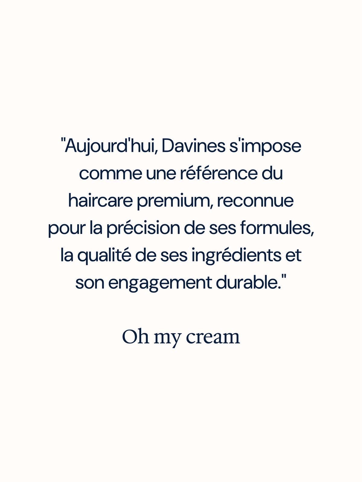 Gwarancja DAVINES1026 (Oh My Cream)