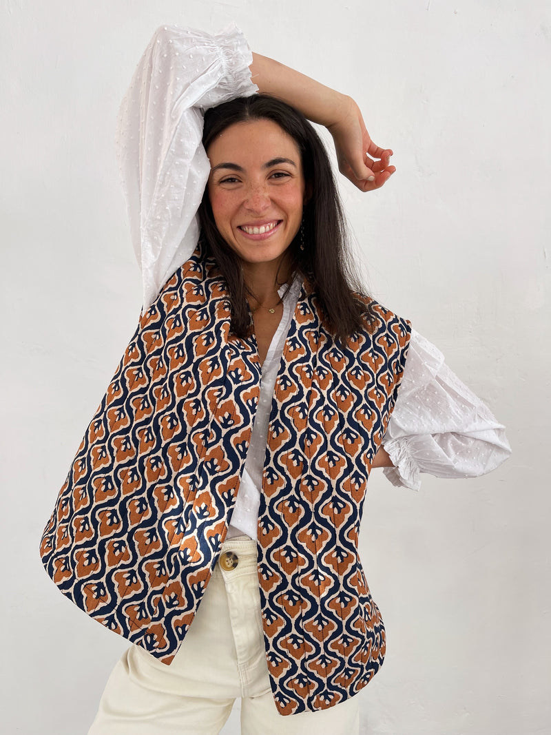 Gilet Beige Lúa