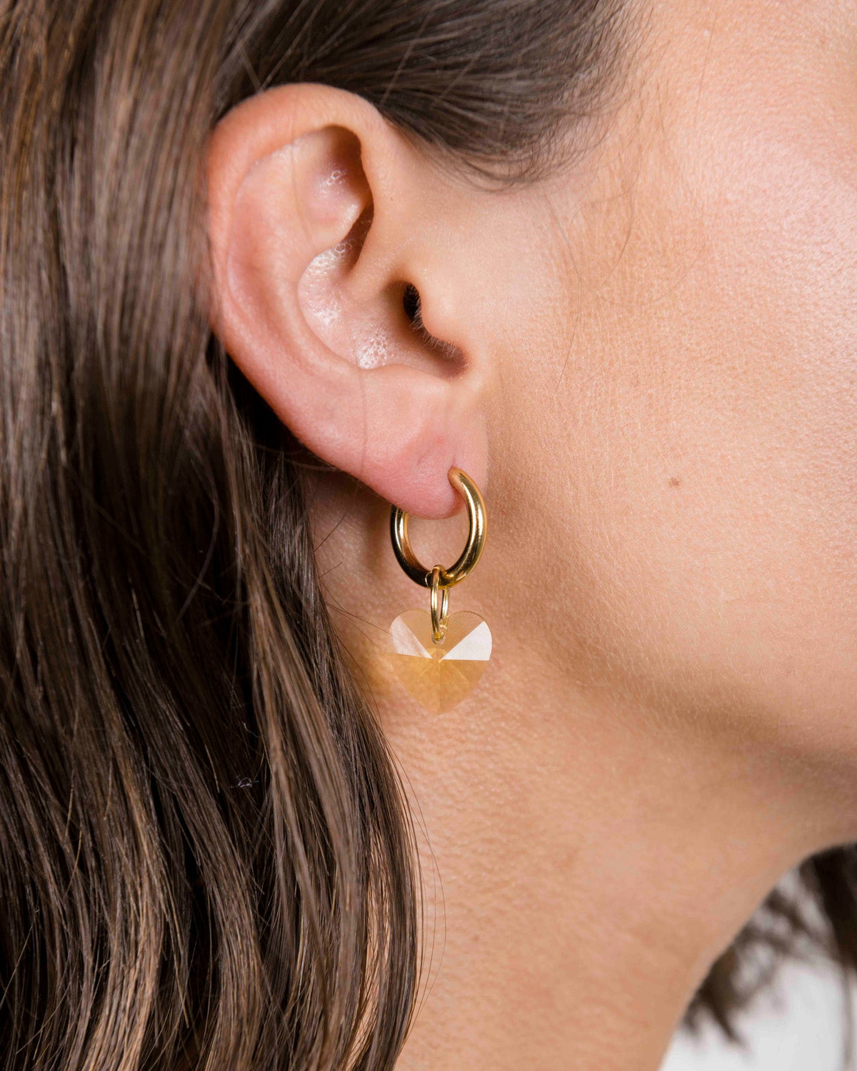 Boucles D'Oreilles Heart Attack - Honey