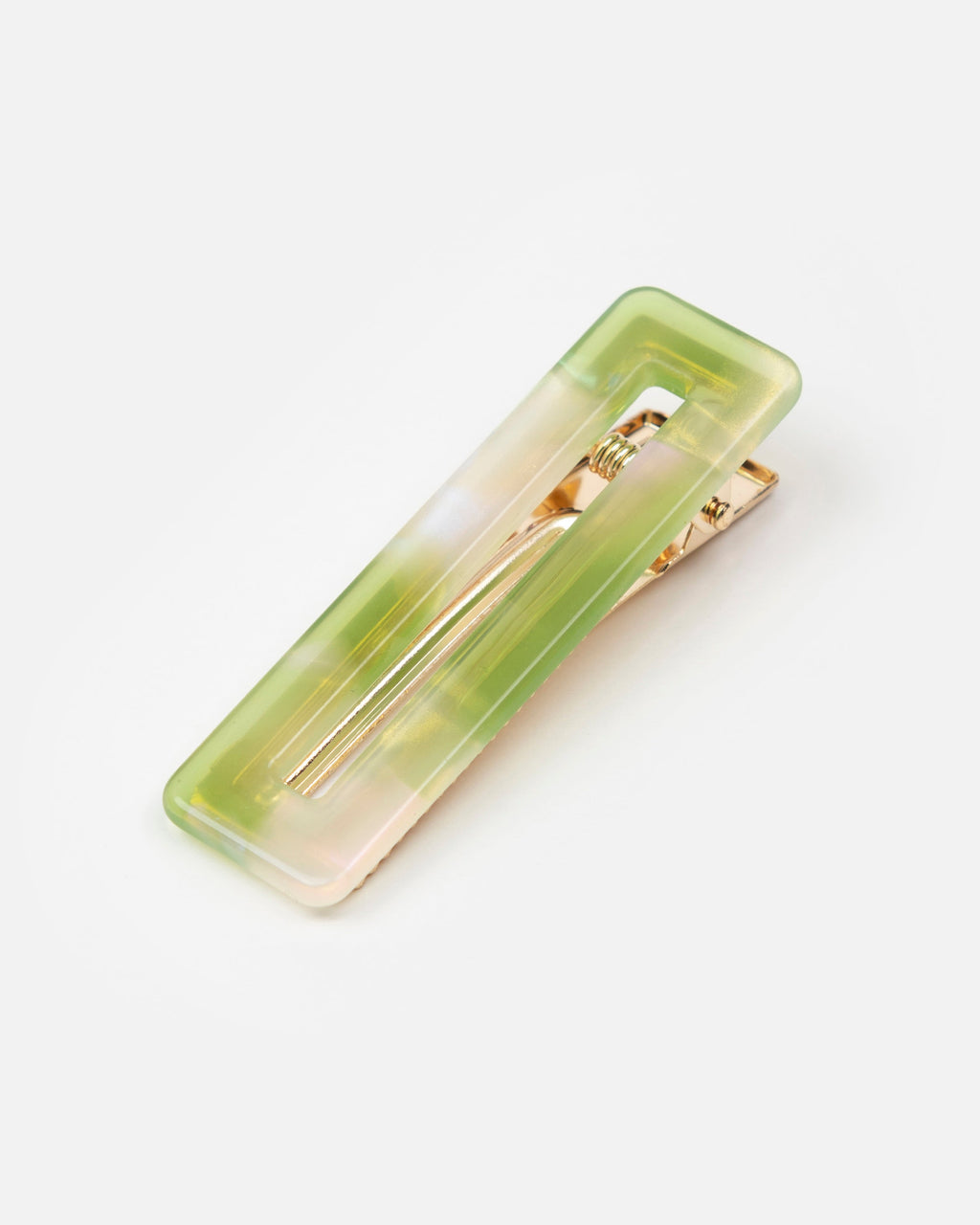 Barrettes Rectangle - Pomme