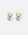 Boucles D'Oreilles Heart Attack - Lavande