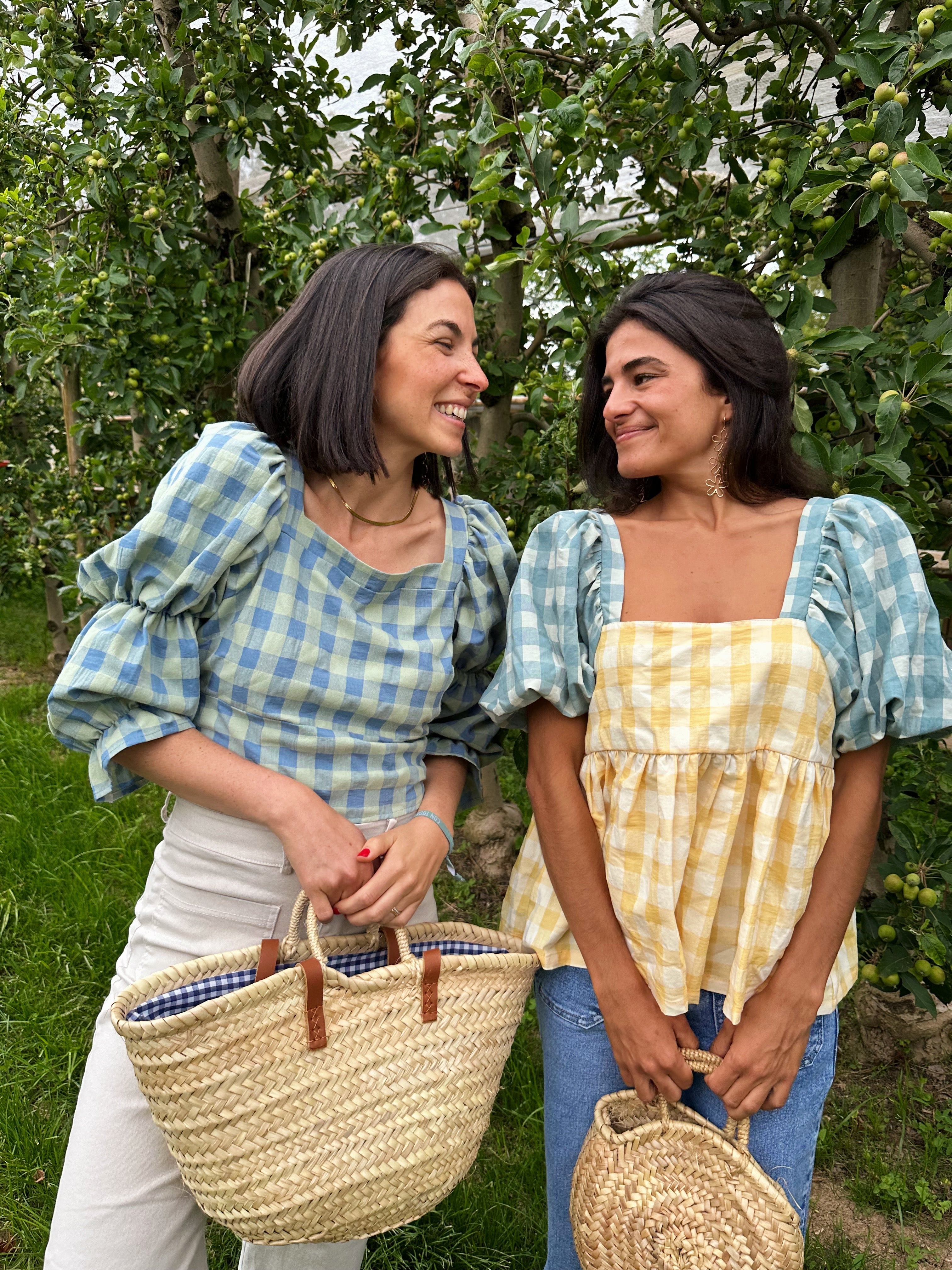 Blue And Yellow Maca Blouse