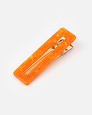 Barrette Rectangle - Orange