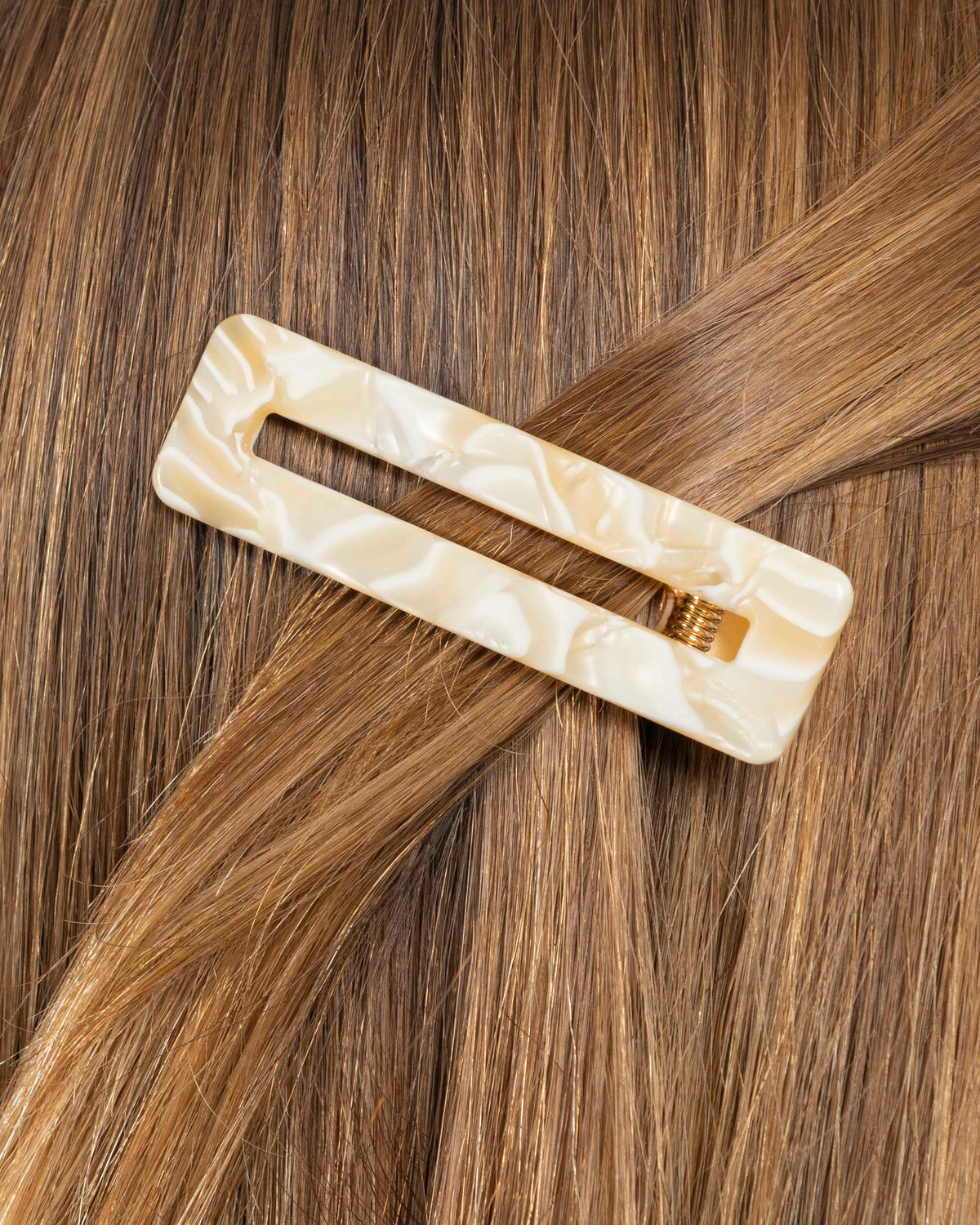 Barrettes Rectangle - Nude