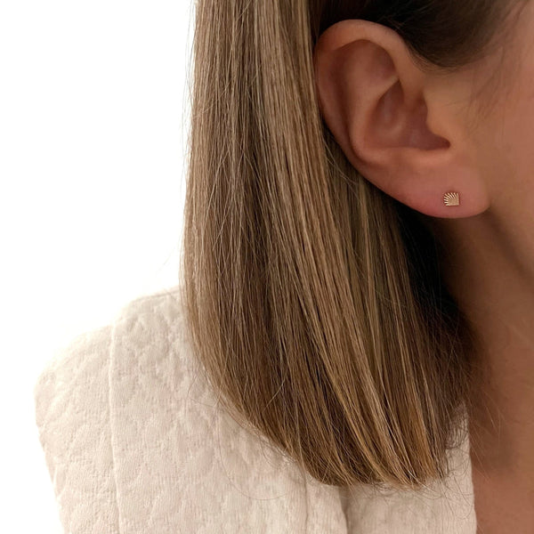 Pendientes “Fanja” bañados en oro-Instants-Pleasures-Instants Plaisirs • Joyas