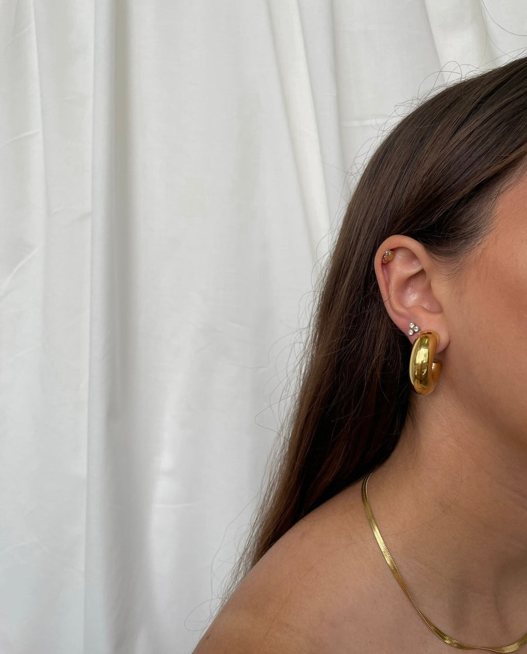 Extra bold hoop earrings