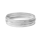 Set of 7 Silver Chicana Bracelet