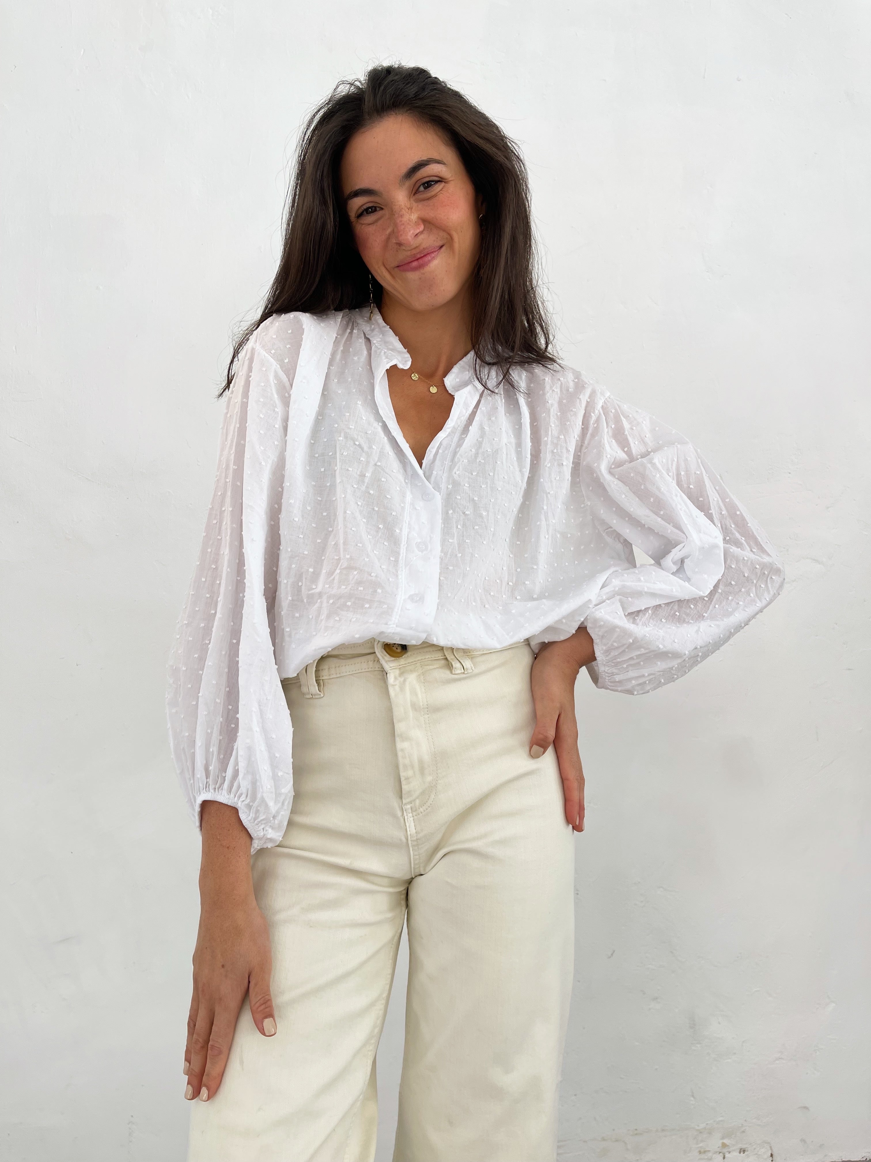 White Julia Blouse