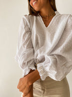 White Isabella Blouse