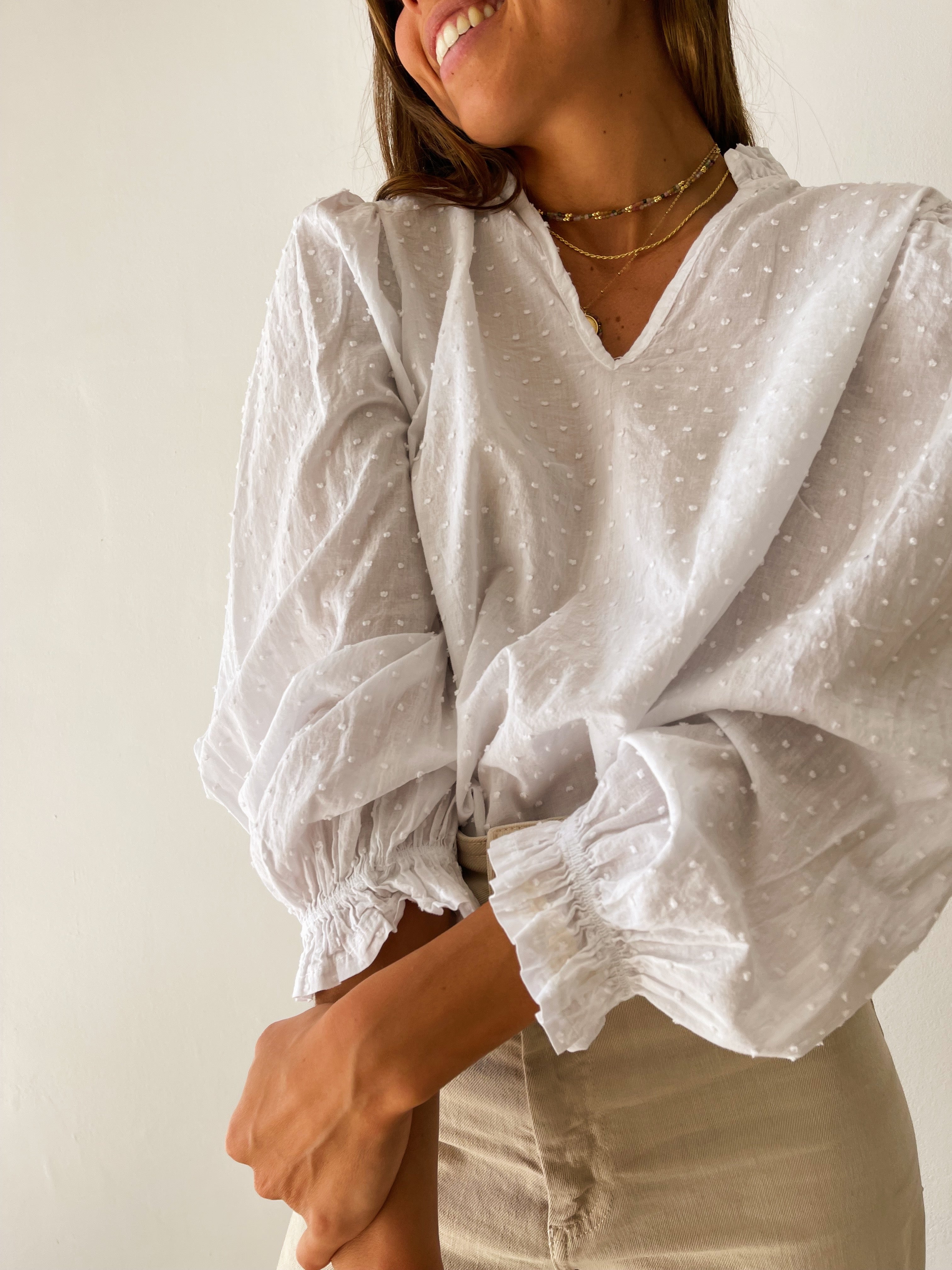 White Isabella Blouse