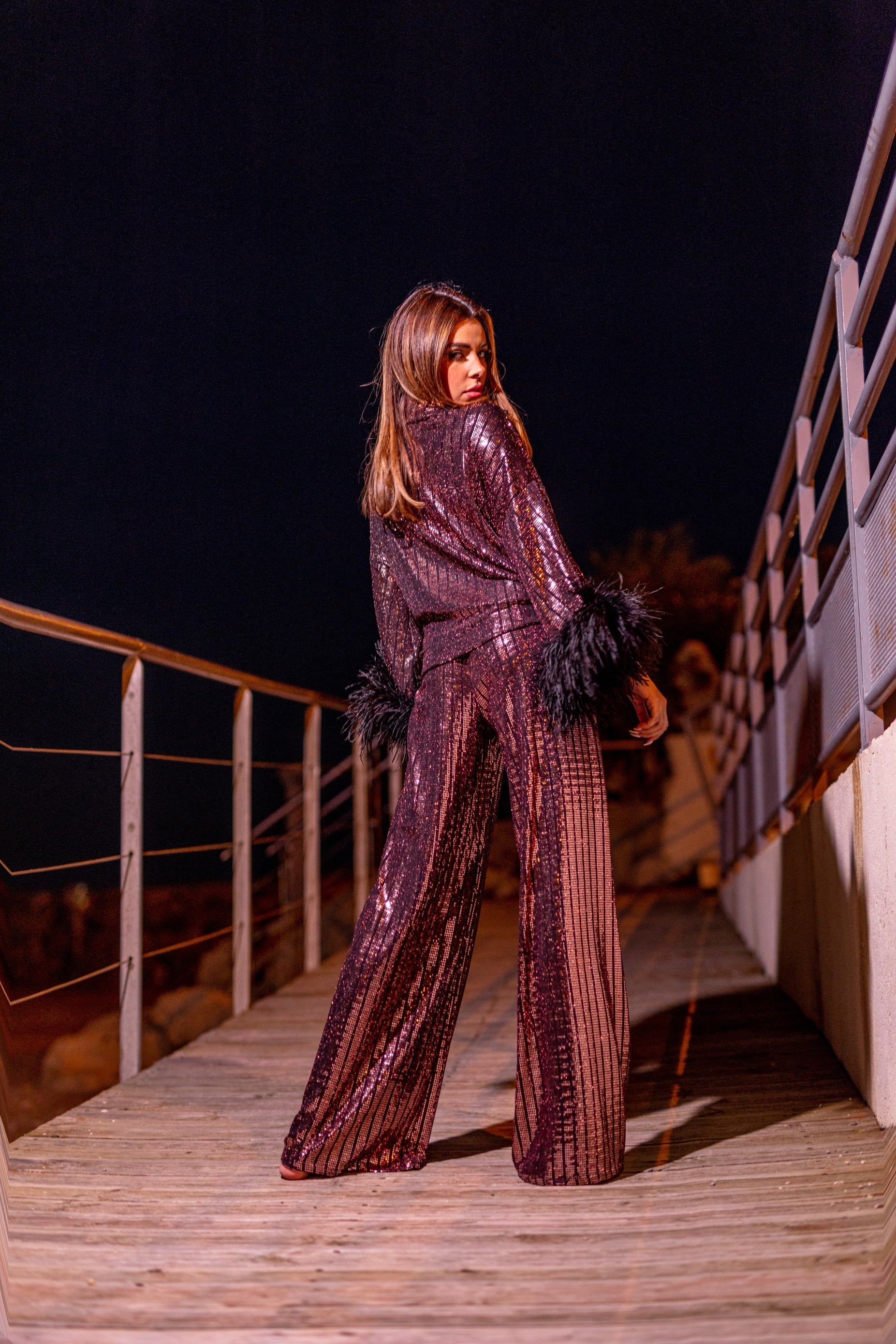 Pantalon Olivia - Bronze