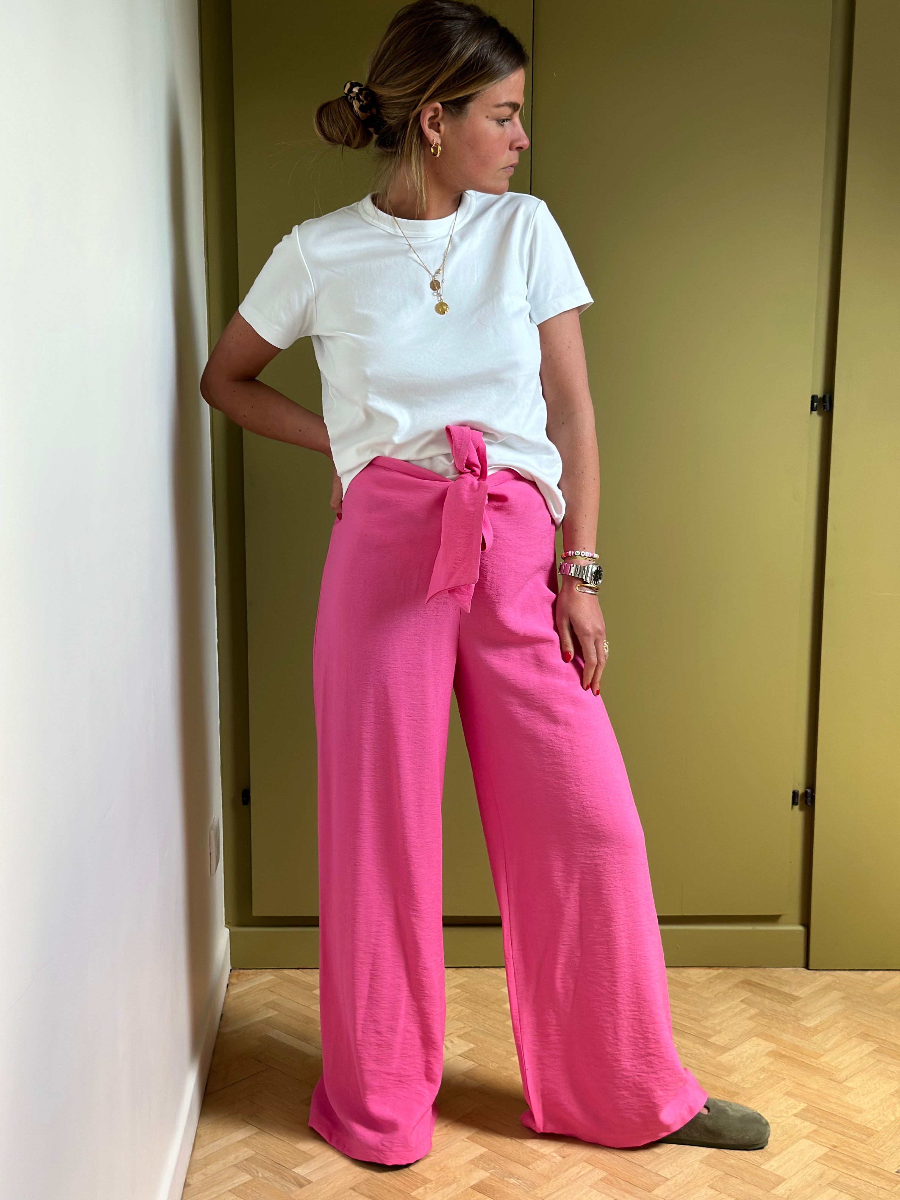 Maxence Fluid Pants Pink