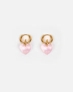 Boucles D'Oreilles Heart Attack - Rose