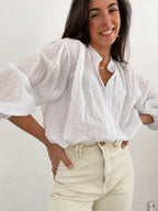 White Julia Blouse