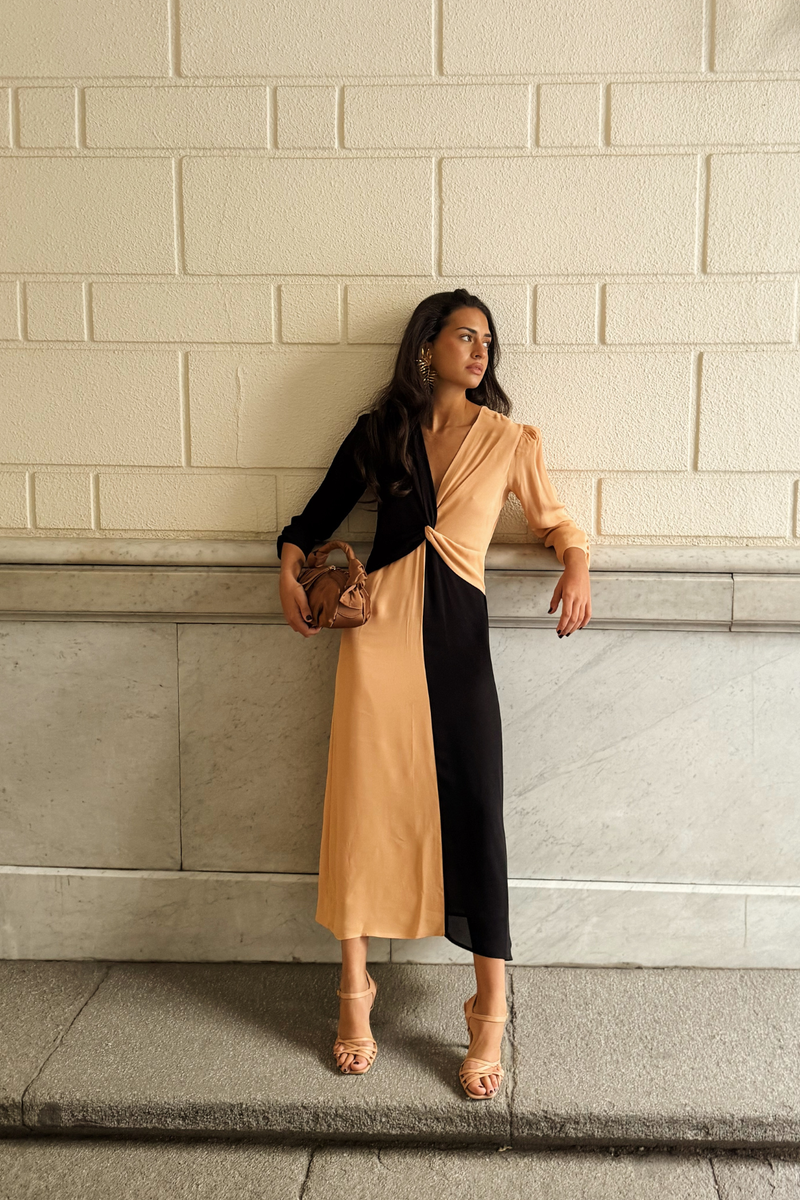Robe Dama Crêpe Noir