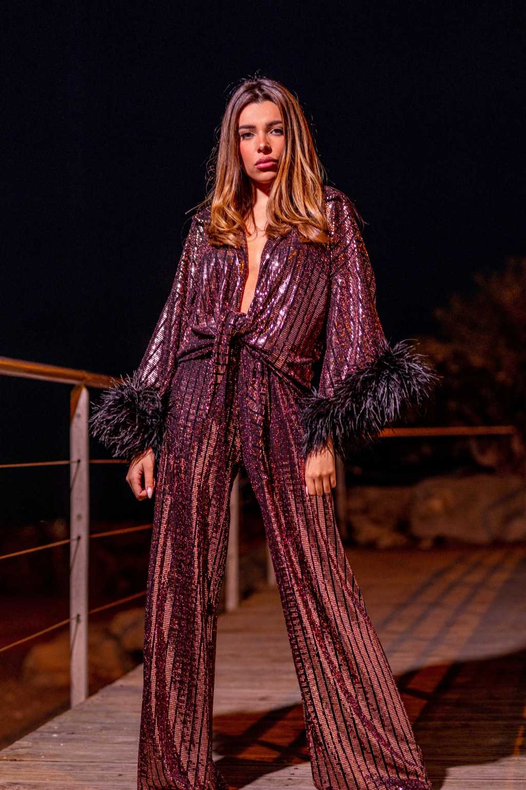 Pantalon Olivia - Bronze