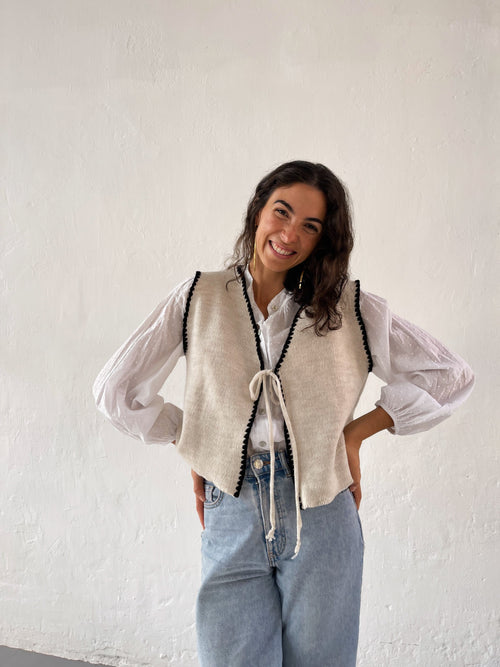 Gilet Punto Beige