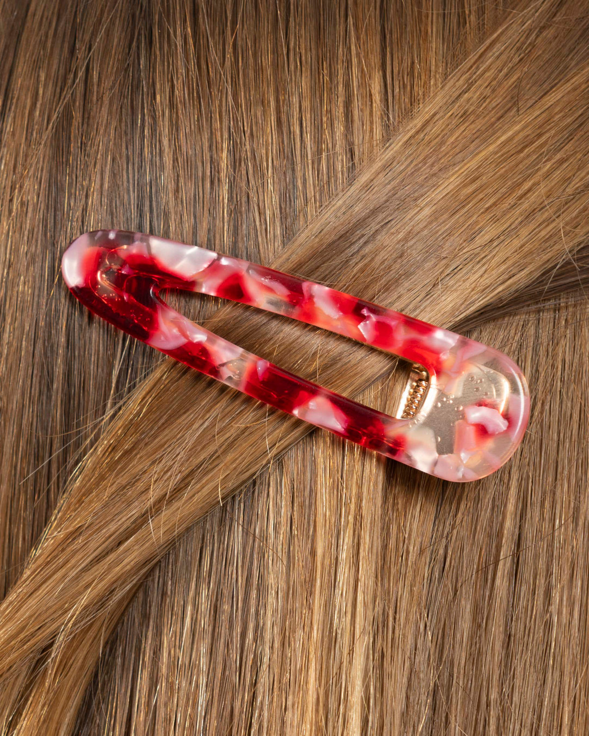 Barrettes Triangle - Rouge