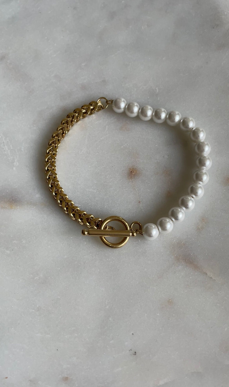 Pulsera de cadena Perla X