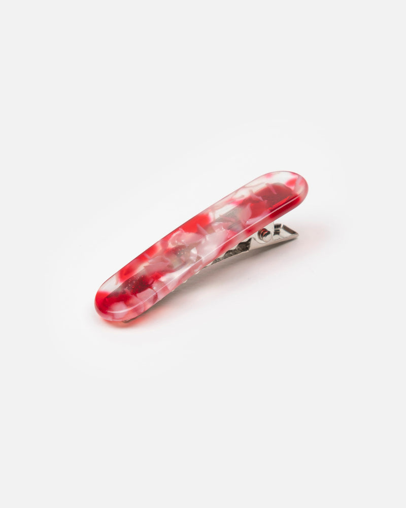 Barrette Arrondie - Rouge