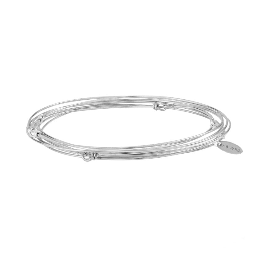 Set of 7 Baila Silver Weekly Bracelet