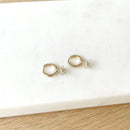 Mini créoles "Soleil" plaqué or-Instants Plaisirs • Bijoux-Instants Plaisirs • Bijoux