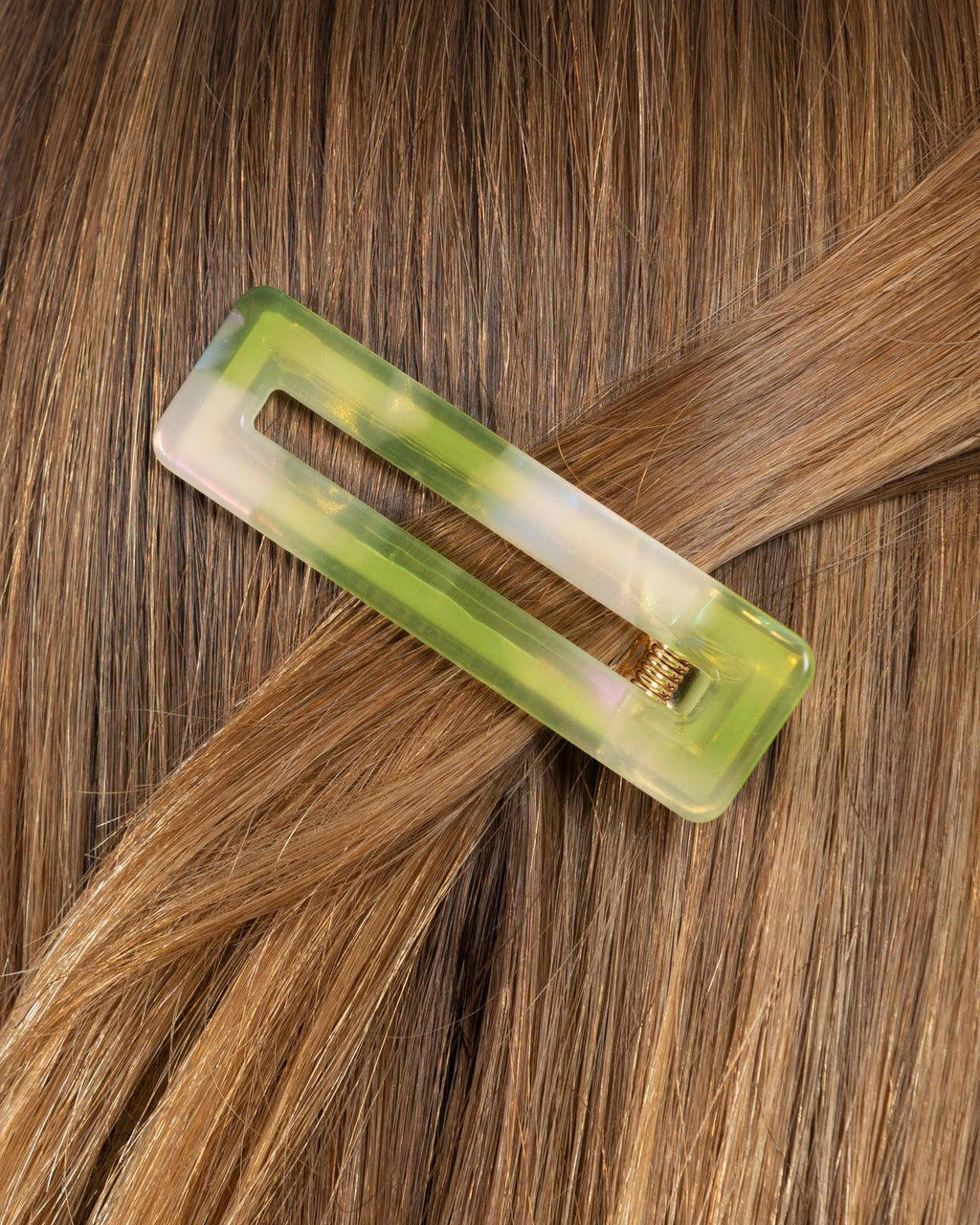 Barrettes Rectangle - Pomme