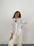 White Julia Blouse