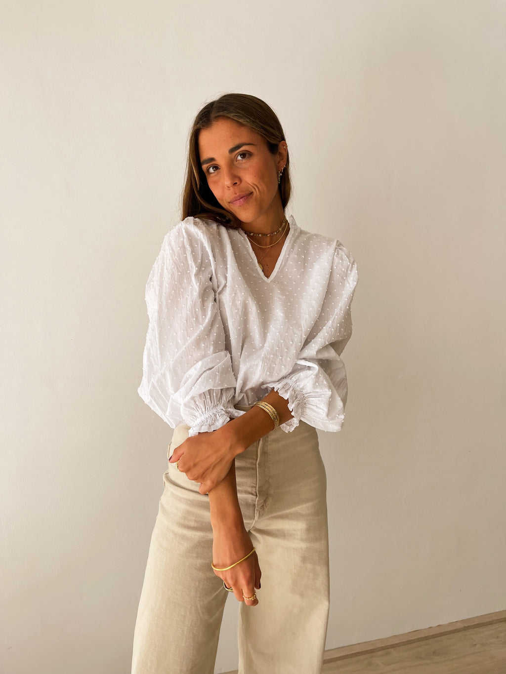 White Isabella Blouse