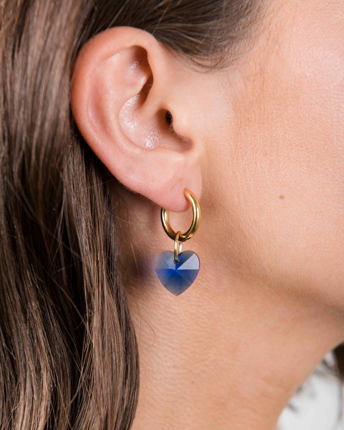 Boucles D'Oreilles Heart Attack - Bleu