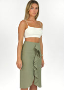 Jupe Najah Linen - Green