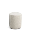 Pouf - Mobile - Tissu Texturé - Beige