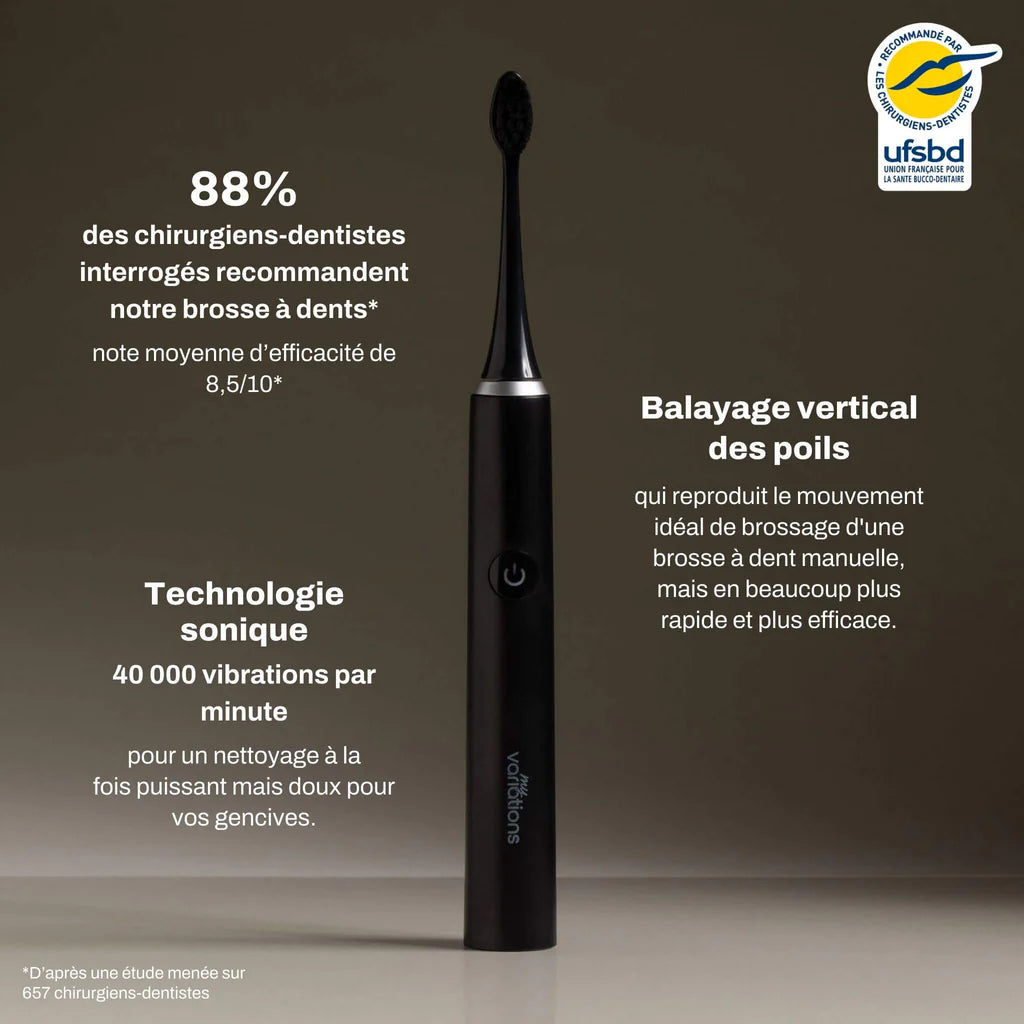 Black Brush + Case + Support