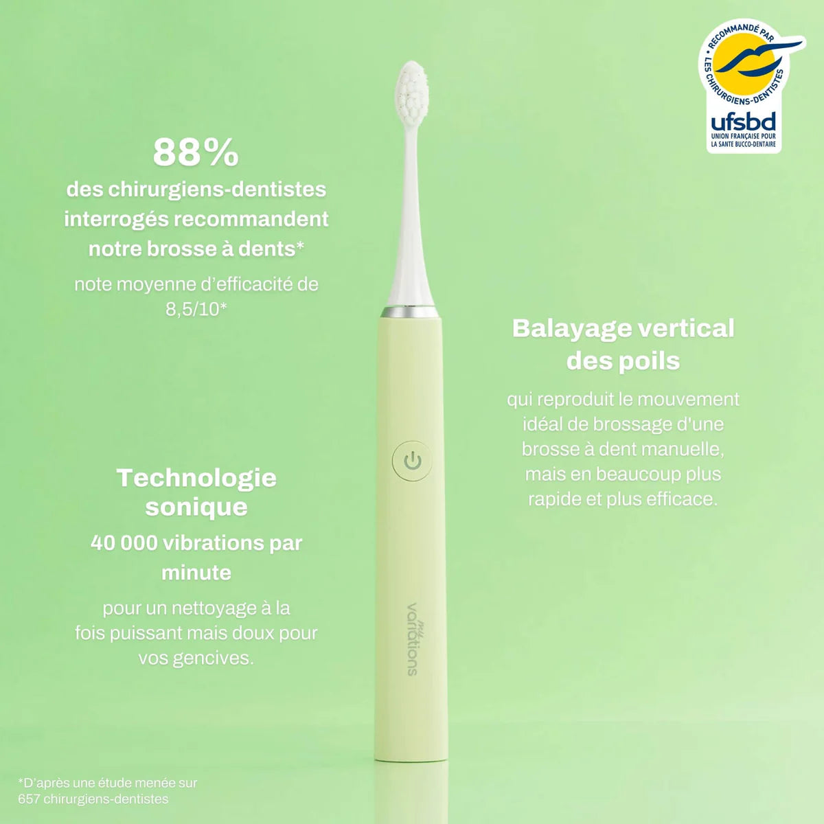 Green Brush + Case + Support