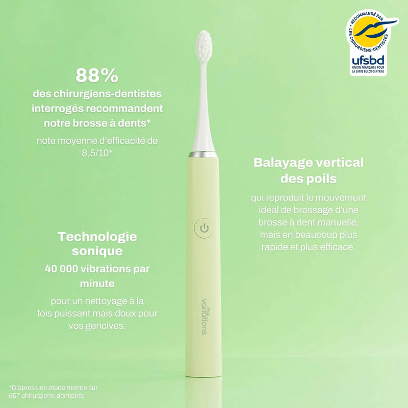 Brosse Verte + Étui + Support