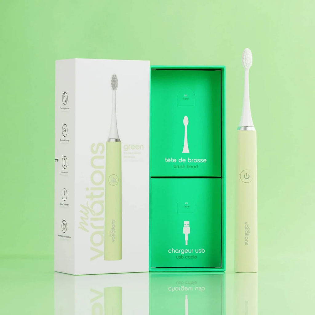 Green Brush + Case + Support